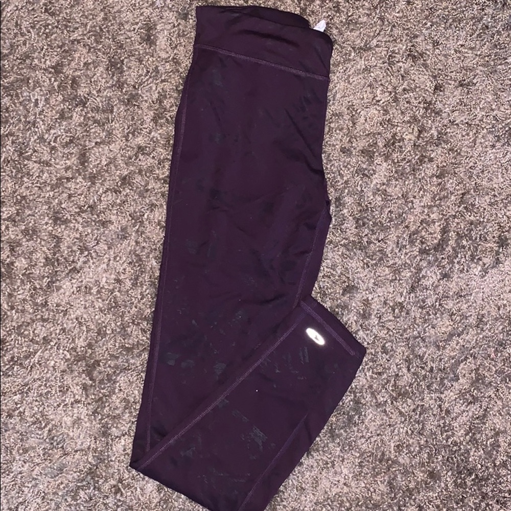 Purple workout pants